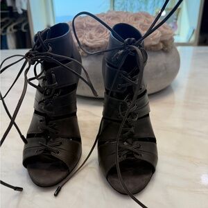 Tom Ford Black Lace-Up Women's Boots